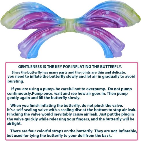 E-TING Santa Clothing Accessories Inflatable Butterfly for elf Doll Christmas Decoration in Saudi Arabia