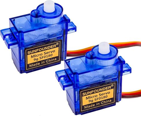9g Metal Servo Gear RC Robot – SunFounder SF180M Digital Half Metal Semi-Metal Micro Servo Motor Helicopter Airplane Boat Robot Control 2pack in Saudi Arabia