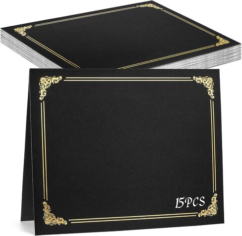 gisgfim 15Pcs Certificate Holders Diploma Covers Single Sided Gold Foil Border Award Covers for Letter Size 8.5x11 Certificates Cardstock Document Papers Storage Organizer (Purple) in Kuwait