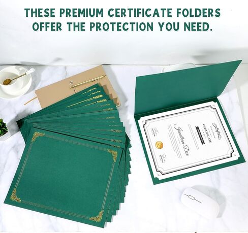 gisgfim 15Pcs Certificate Holders Diploma Covers Single Sided Gold Foil Border Award Covers for Letter Size 8.5x11 Certificates Cardstock Document Papers Storage Organizer (Purple) in Kuwait