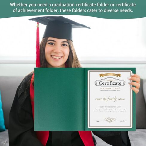 gisgfim 15Pcs Certificate Holders Diploma Covers Single Sided Gold Foil Border Award Covers for Letter Size 8.5x11 Certificates Cardstock Document Papers Storage Organizer (Purple) in Kuwait