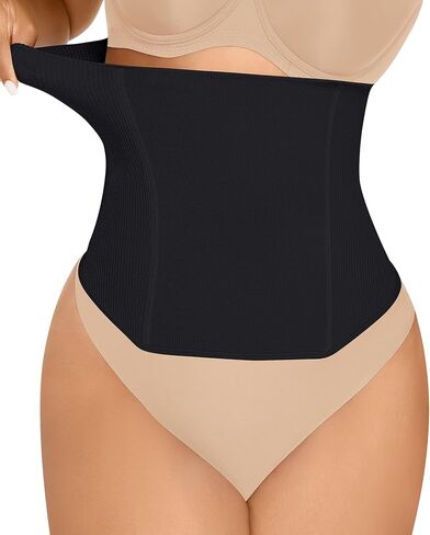 FeelinGirl Waist Trainer for Women Tummy Control Postpartum Underbust Cincher Stomach Compression Workout Belly Wrap in Saudi Arabia