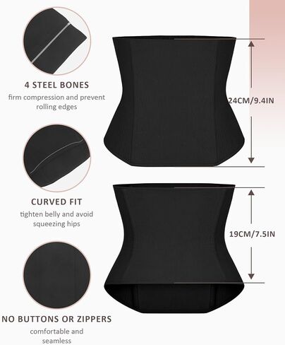 FeelinGirl Waist Trainer for Women Tummy Control Postpartum Underbust Cincher Stomach Compression Workout Belly Wrap in Saudi Arabia