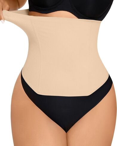 FeelinGirl Waist Trainer for Women Tummy Control Postpartum Underbust Cincher Stomach Compression Workout Belly Wrap in Saudi Arabia