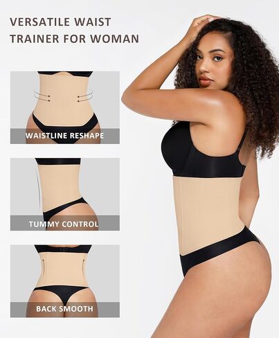 FeelinGirl Waist Trainer for Women Tummy Control Postpartum Underbust Cincher Stomach Compression Workout Belly Wrap in Saudi Arabia