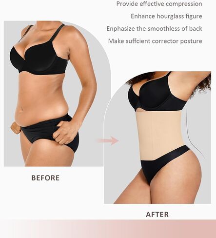 FeelinGirl Waist Trainer for Women Tummy Control Postpartum Underbust Cincher Stomach Compression Workout Belly Wrap in Saudi Arabia