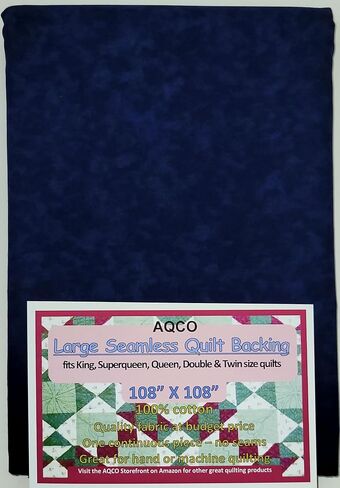 ظهر لحاف كبير بدون خياطة كحلي من اقكو - C44395-209، 108"x108"، 18466-A02 in Saudi Arabia