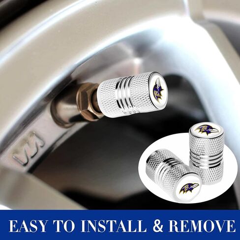 Compatible with Ravens tire Valve stem caps,- car Accessories for Ravens 4 Pack Valve tire air Caps Cover for Car Truck SUV Motorcycle Bike(for WY) in Saudi Arabia