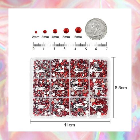 Queenme Bedazzling Rhinestones for Crafting DIYers: Flatback Gems Kit Rhinestones for Crafts - Flat Back Clear Crystals with Wax Pen - Crafters DIY Shoes Cap Tumbler Clothes in Kuwait