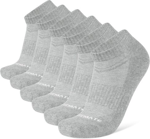 جوارب الكاحل للرجال من Closemate، جوارب رياضية قصيرة مبطنة من القطن، 6 أزواج in Kuwait