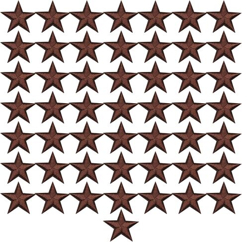 50 قطعة صغيرة 5 نجوم يمكن كيها على الرقع، خياطة الرقع المطرزة تزين المكواة على رقع القلب للملابس والسترات وأحذية الظهر وإصلاح الديكورات in Kuwait