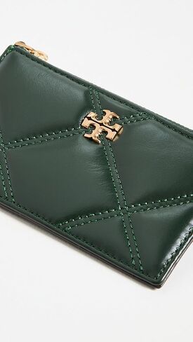 حافظة بطاقات بسحاب للسيدات من Tory Burch Kira Diamond in Kuwait