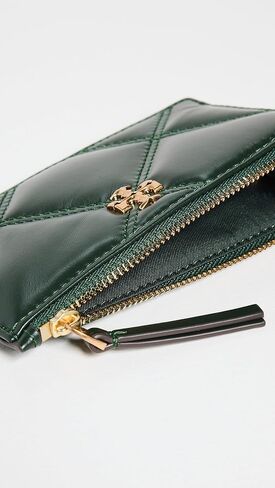 حافظة بطاقات بسحاب للسيدات من Tory Burch Kira Diamond in Kuwait