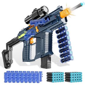 Toy Gun Models Soft Bullets Foam Blasters Dart Gun Belt Rotates Drum for Kids Christmas Birthday Gifts Indoor Outdoor Shooting Games Rifle Age 6+ 7 8 9 10 11 12 Year Old Boy Girl Children Teens Adults