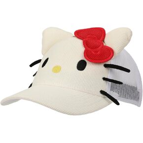 Hello Kitty Big Face Women’s White Trucker Hat