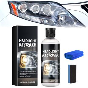 Upgraded Car Headlight Repair Fluid, 2024 New Headlight Lens Repair Agent, Innovative Headlight Repair Polishing Kit (1 Set)