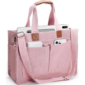 Women's Large Canvas Tote Bag with Pockets, Laptop Crossbody, Everyday Satchel, Shoulder Hobo Work Travel Handbag