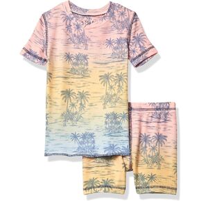 PJ Salvage Kids, Sleepwear Short Sleeve Top and Bottom Peachy Pajama Set
