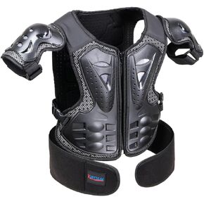 Kids Motocross Vest-Dirt Bike Gear for Cycling Skateboard ATV, Body Back Chest Shoulders Protection,Children Motorcycle Protector for Skating, Skiing