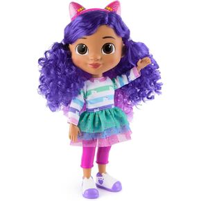 Gabby's Dollhouse, Sing & Celebrate Gabby Girl Doll, 13-Inches Tall with Sound Effects & Reversible Cat Ears, Kids Toys for Girls & Boys Ages 3+
