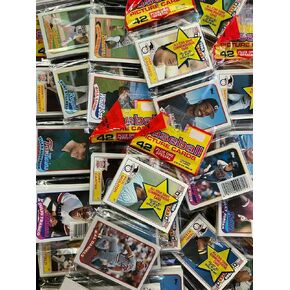Over 200 Vintage Baseball Cards in Old Sealed Rack Packs - Perfect for New Collectors