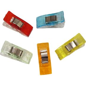 Sewing Clips, Multipurpose Craft Clips,Use As Paper Clips,Clothes Pins,Quilting Clips,Crafters,Knitting,Snap Clips,Blinding Clips and Many Other Application 5Colors/60Pcs