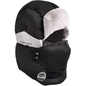 قبعات الشتاء للنساء والرجال قبعة الصياد قبعة غامضة دافئة Ushanka قبعة منفوش قناع التزلج يندبروف in Kuwait