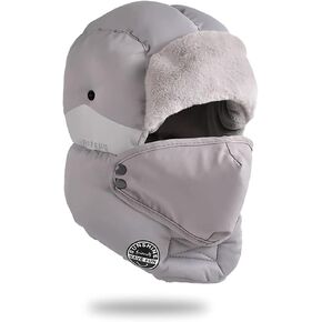 قبعات الشتاء للنساء والرجال قبعة الصياد قبعة غامضة دافئة Ushanka قبعة منفوش قناع التزلج يندبروف