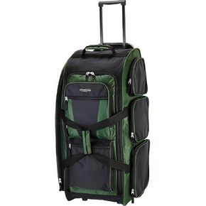 Travelers Club Xpedition 30 Inch Multi-Pocket Upright Rolling Duffel Bag