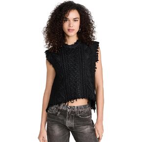 R13 Women's Boyfriend Cable Sweater Vest