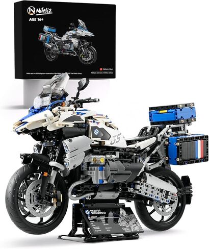 مجموعة بناء لعبة الدراجة النارية Nifeliz R125GX، قم ببناء نموذج عرض دراجة نارية أنيق، مجموعة بناء نموذج دراجة نارية قابلة للتجميع للبالغين (2369 قطعة) in Kuwait