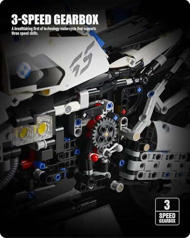 مجموعة بناء لعبة الدراجة النارية Nifeliz R125GX، قم ببناء نموذج عرض دراجة نارية أنيق، مجموعة بناء نموذج دراجة نارية قابلة للتجميع للبالغين (2369 قطعة) in Kuwait