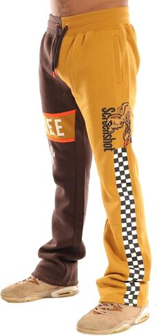 سراويل SCREENSHOT-FLEECE PANTS 4202 للرجال سراويل صوف ملائمة للشارع - سراويل رياضية عصرية للشارع مضلعة in Kuwait