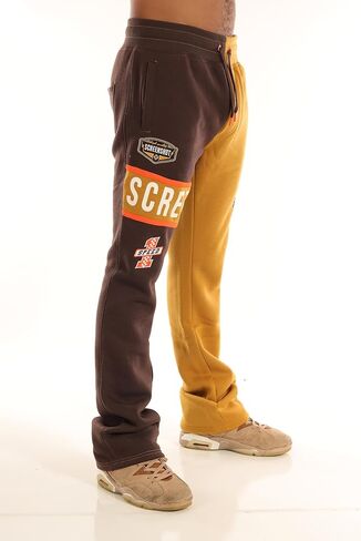 سراويل SCREENSHOT-FLEECE PANTS 4202 للرجال سراويل صوف ملائمة للشارع - سراويل رياضية عصرية للشارع مضلعة in Kuwait