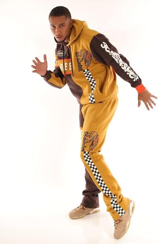 سراويل SCREENSHOT-FLEECE PANTS 4202 للرجال سراويل صوف ملائمة للشارع - سراويل رياضية عصرية للشارع مضلعة in Kuwait