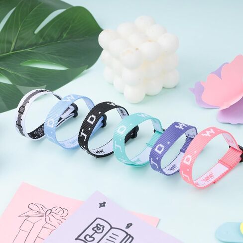 MCPINKY 12PCS WWJD Bracelets, Religious Christian Bracelets What Would Jesus Do Bracelets 6 Colors Woven Wristbands for Women Men Kids Boys Girls in Kuwait