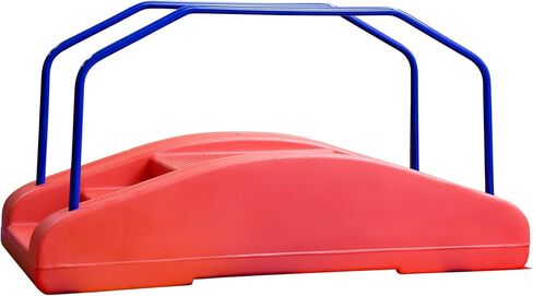 Children's Factory-3004 Red Rocker/Toddler Bridge with Rails, Rocking Teeter Totter for Kids/Toddlers, Indoor/Outdoor Play Equipment for Classroom/Playroom in Kuwait
