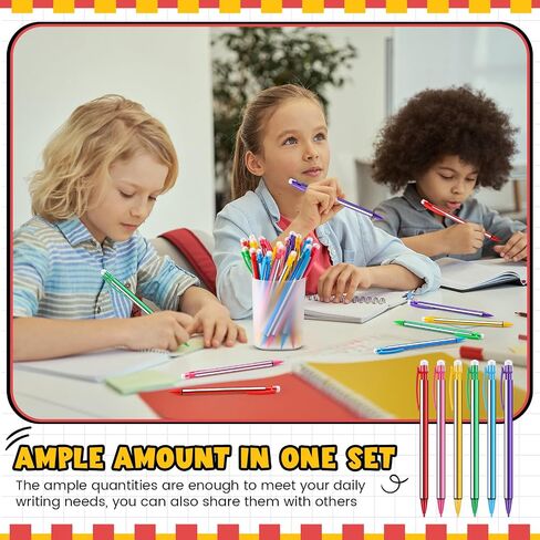 100 Pieces Mechanical Pencils 0.7 mm with Eraser Pastel Art Pencils for Kid School Student Writing Drawing Sketching in Saudi Arabia