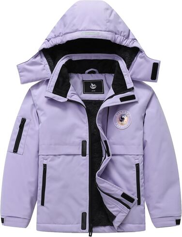 Girl's Ski Jacket Winter Outdoor Warm Snow Coat Kid's Snowboarding Windproof Jacket with Hood in Saudi Arabia