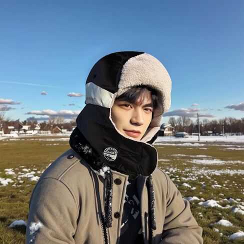 قبعات الشتاء للنساء والرجال قبعة الصياد قبعة غامضة دافئة Ushanka قبعة منفوش قناع التزلج يندبروف in Saudi Arabia