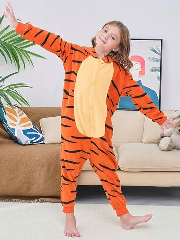 ملابس نوم للأطفال على شكل حيوانات، ملابس نوم من الفلانيل ذات مقاس مريح in Kuwait