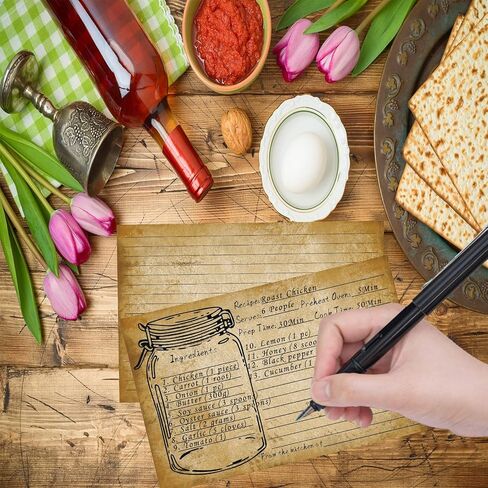 100 Count Recipe Cards, Recipe Cards 4x6 Inch White, 4x6 Recipe Cards Double Sided, Blank Recipe Cards for Bridal Showers and Wedding, Christmas Gifts in Saudi Arabia