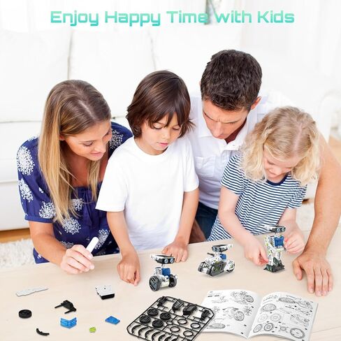 12 in 1 Solar Robot Kit, Education Science Experiment Kits for Kids Ages 8-12, DIY Solar Power Building Kit with Solar Panel and Battery Power Christmas Birthday Idea Gifts Toy for Tennagers-Green in Saudi Arabia