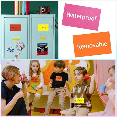 ملصقات ملصقات ملونة قابلة للإزالة من STARLIBOO، ملصقات متحركة مستطيلة مقاس 3 × 5 بوصة، مقاومة للماء/الزيت/التمزق ولا تترك بقايا ملصقات كبيرة لرموز الألوان لصناديق التخزين والمكتب والمدرسة - أصفر in Kuwait