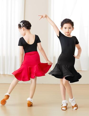 Asymmetric Fishtail Hip Latin Ballroom Skirts for Girls Dance, Salsa, Tango, Samba in Saudi Arabia