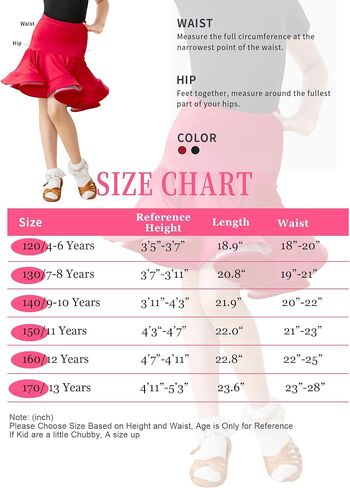Asymmetric Fishtail Hip Latin Ballroom Skirts for Girls Dance, Salsa, Tango, Samba in Saudi Arabia