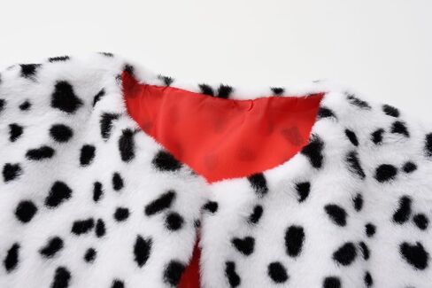 Akokvlar Halloween Costumes for Women Dalmatian Shawl with Gloves Wigs Mask Earrings Headband Set in Saudi Arabia
