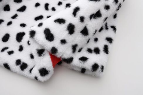 Akokvlar Halloween Costumes for Women Dalmatian Shawl with Gloves Wigs Mask Earrings Headband Set in Saudi Arabia