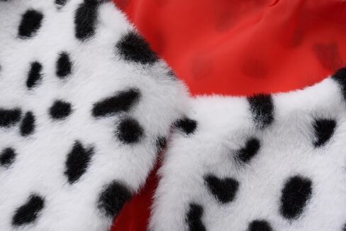 Akokvlar Halloween Costumes for Women Dalmatian Shawl with Gloves Wigs Mask Earrings Headband Set in Saudi Arabia