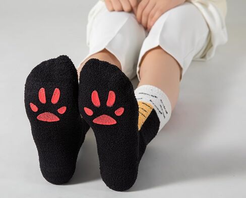 Adult Funny Gifts Gag White Elephant Gifts Christmas Stocking Stuffers Fuzzy Chicken Leg Grippy Socks in Saudi Arabia